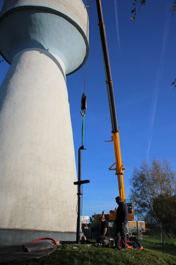 Pompe de forage pour château d’eau